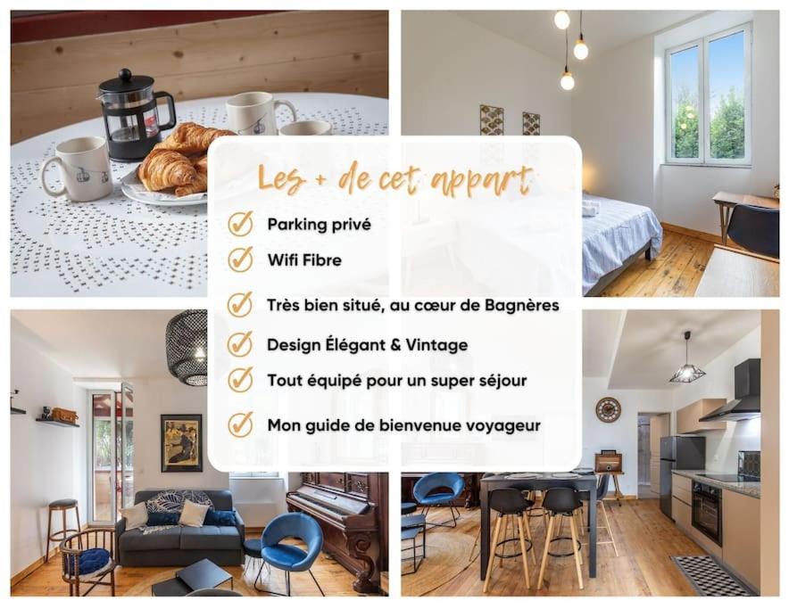 Appart Cosy Retro Voyage Avec Veranda & Piano Bagneres-de-Bigorre Luaran gambar